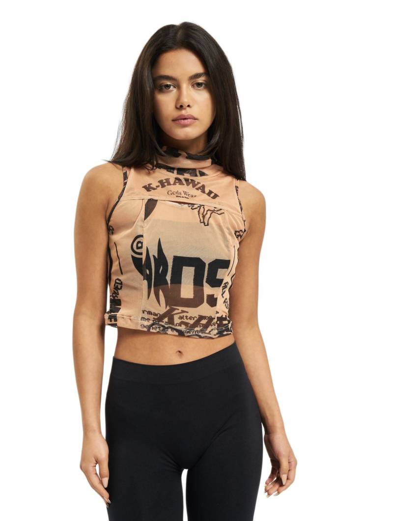 GCDS Mesh Top beige von GCDS