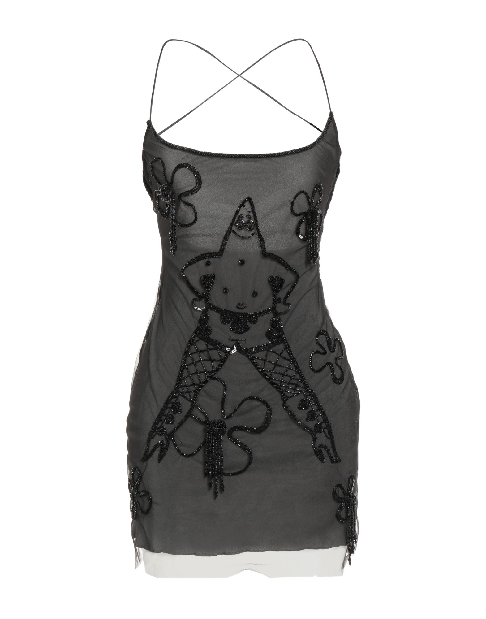 GCDS Mini-kleid Damen Schwarz GCDS Mini-kleid Damen Schwarz von GCDS