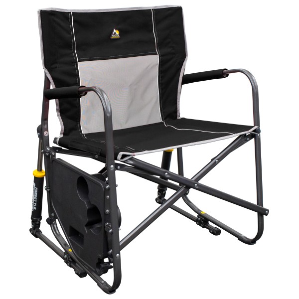 GCI - Freestyle Rocker XL With Side Table - Campingstuhl Gr 65 x 67 x 88,5 cm schwarz/grau von GCI