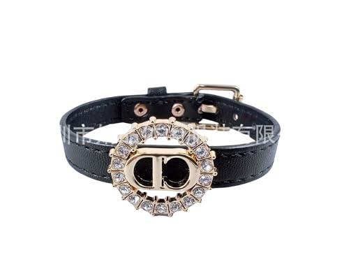 GCNCFAJB Armband Herren Leder, Mode Diamant Mikrofaser Kunstleder Armband, Damenmode Persönlichkeit Brief Schmuck Weiß von GCNCFAJB
