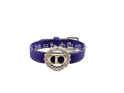 GCNCFAJB Leder Armband Herr, Mode Diamant Mikrofaser Kunstleder Armband, Damenmode Persönlichkeit Brief Schmuck Dunkelbraun von GCNCFAJB