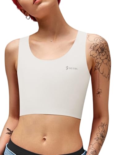GCTBL FTM Binder Trans Binder Atmungsaktive Halb Transgender Brust Binder (W, XXL) von GCTBL