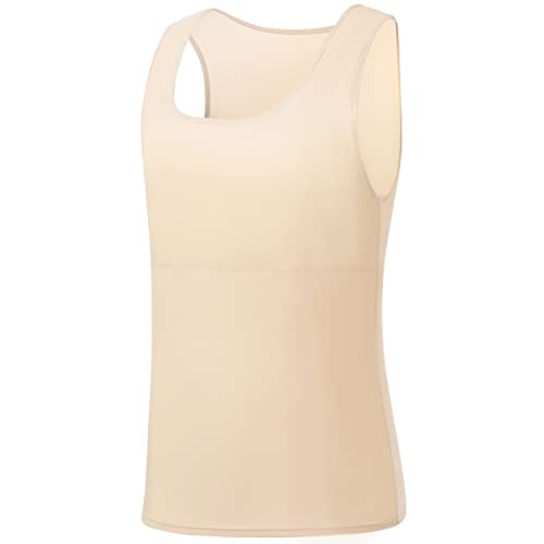 GCTBL Transgender FTM Binder Halb Brust Binder Kompression BH Pullover Tank Top (K, S) von GCTBL