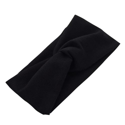 Haarband Damen Einfarbige, breite Stirnbänder, Vintage-Knoten, elastischer Turban-Kopfwickel for Frauen und Mädchen, weiche Baumwolle, Bandana-Haar-Accessoires(WJD0221-8) von GCYEIDMA
