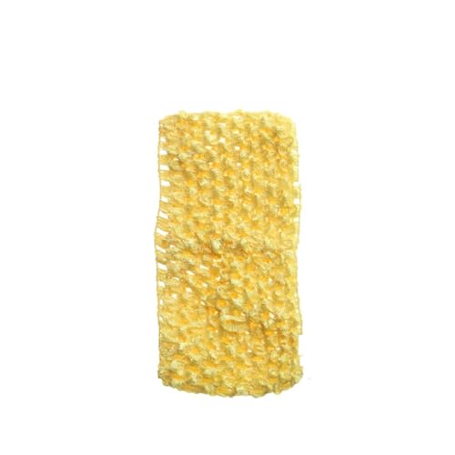 Haarband Damen Geflochtene Haarbänder, breit, einfacher Stil, Häkel-Haarbänder, Ballett-Haarbänder, elastische Stirnbänder for Frauen und Mädchen(Yellow (Large)) von GCYEIDMA