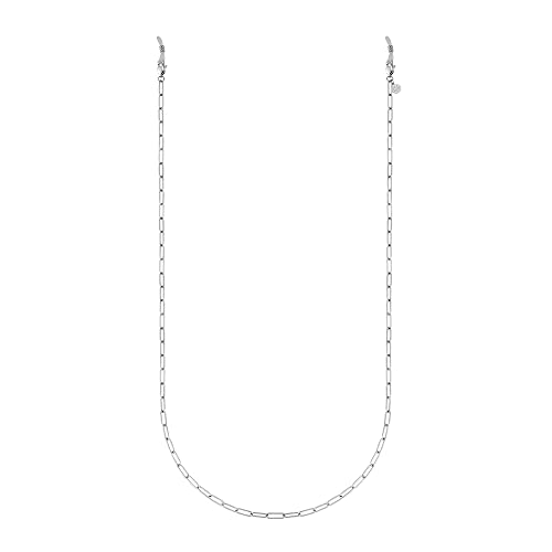 GD GOOD.designs EST. 2015 Brillenkette Damen silber (75cm) - wasserfestes Brillenband aus Edelstahl I Silberne Glieder-Kette für Sonnenbrillen von GD GOOD.designs EST. 2015