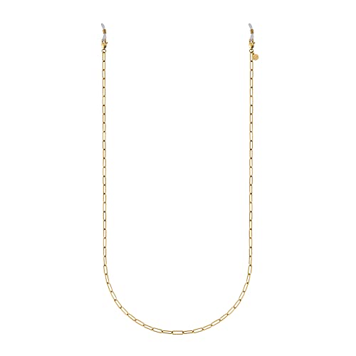 GD GOOD.designs EST. 2015 Brillenkette Damen gold (75cm) - wasserfestes Brillenband aus Edelstahl I 18K vergoldete Glieder-Kette für Sonnenbrillen von GD GOOD.designs EST. 2015