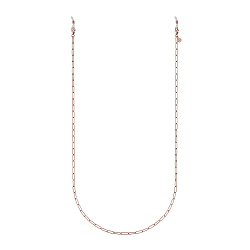 GD GOOD.designs EST. 2015 Brillenkette Damen rosegold (75cm) - wasserfestes Brillenband aus Edelstahl I 18K vergoldete Glieder-Kette für Sonnenbrillen von GD GOOD.designs EST. 2015