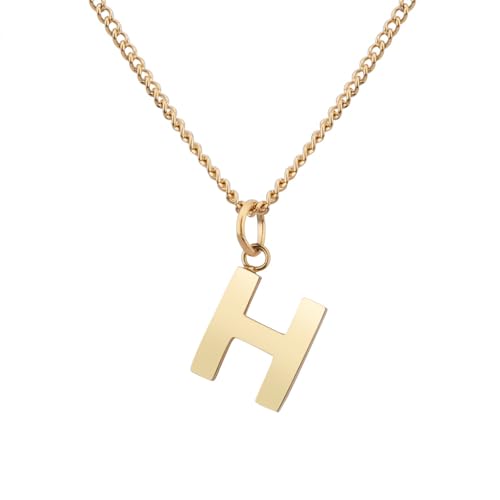 GD GOOD.designs Halskette mit Buchstaben Anhänger H Hailey Hanna Hannah Heidi Heike Helen Helena Helene Helga Henriette Hermine Hertha Holly - Valentinstag-Geschenk für Sie und Ihn von GD GOOD.designs