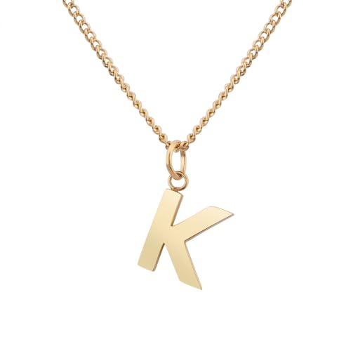 GD GOOD.designs Halskette mit Buchstaben Anhänger K Karina Kristin Konstanze Kordula Kai Karin Kate Katharina Katja Katrin Kea Kerstin Kim Karl - Valentinstag-Geschenk für Sie und Ihn von GD GOOD.designs