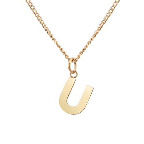 Halskette mit Buchstaben Anhänger U Ursula Ulrike Ute UNA Uljana Uta Ulla Uma Undine Umay Ulrika Urszula Ulyana Umi Ursel Urwa Uyen Uka Umut Uwe Ulrich Udo - Valentinstag-Geschenk für Sie und Ihn von GD GOOD.designs