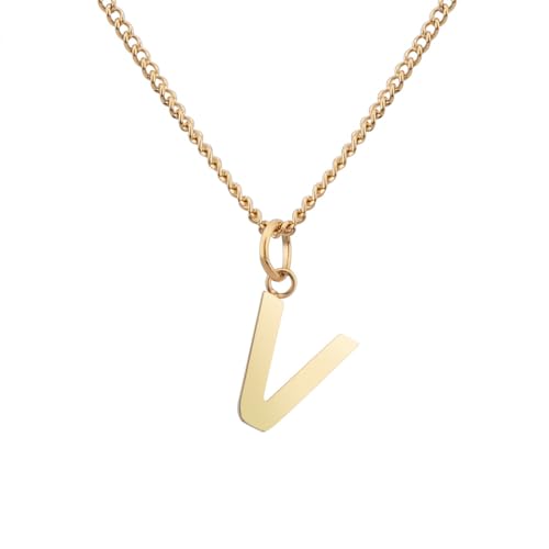 GD GOOD.designs Halskette mit Buchstaben Anhänger V Viktoria Valentina Vanessa Vivien Veronika Valerie Viola Verena Vera Veronica Vincent Vince - Valentinstag-Geschenk für Sie und Ihn von GD GOOD.designs