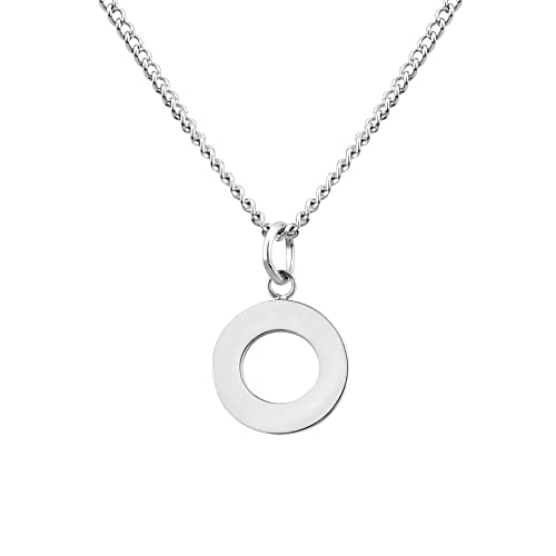 GD GOOD.designs EST. 2015 Kette mit Buchstaben O Silber - hautverträgliche Halskette für Damen I Silberne Buchstabenkette von GD GOOD.designs EST. 2015