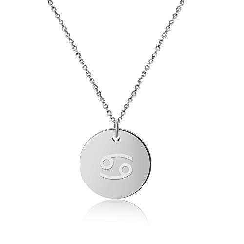 GD GOOD.designs EST. 2015 Silberne Damen Halskette mit Sternzeichen (Krebs) Tierkreiszeichen Schmuck mit Horoskop (Cancer) Sternzeichenhalskette silbernekette damenkette frauenschmuck von GD GOOD.designs EST. 2015