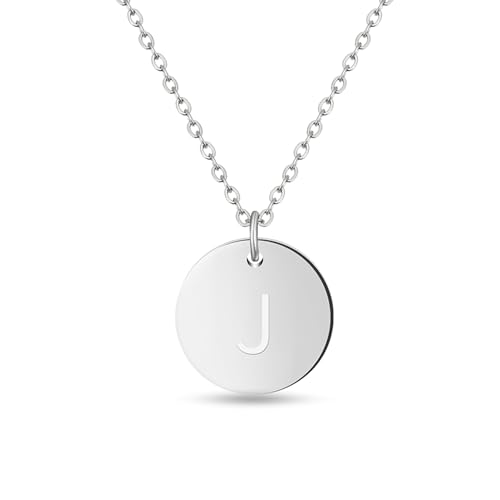 Initialen Halskette Frauen Mädchen mit Gravur J Jana Janina Jasmin Jennifer Jenny Jessica Johanna Julia Juliane Jan Jannik Jannis Johann Johannes Jonas Julian Julien Julius Justin von GD GOOD.designs
