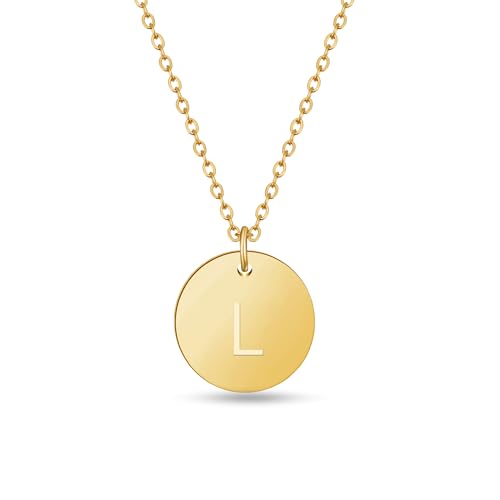 Initialen Halskette Frauen Mädchen mit Gravur L Lara Larissa Laura Lea Lena Leonie Lia Lilly Linda Lisa Lorena Luca Luisa Lynn Lars Leo Leon Linus Louis Lukas - Valentinstag-Geschenk für Sie und Ihn von GD GOOD.designs