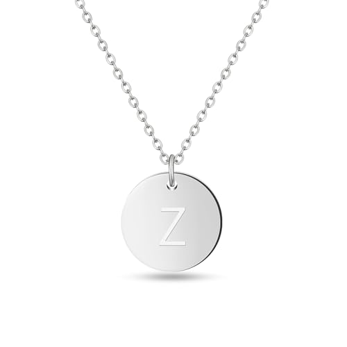 Initialen Halskette Frauen Mädchen mit Gravur Z Zoe Zoey Zoé Zeynep Zehra Zara Zahra Ziva Zuzanna Zazou Zelal Zainab Zeinab Zacharias Zain Zakaria Zayn Zeno - Valentinstag-Geschenk für Sie und Ihn von GD GOOD.designs
