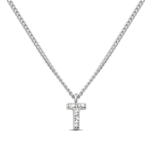 GD GOOD.designs Kette mit Buchstaben T Silber für Damen I Hautverträgliche Halskette mit initialen Anhänger I Silberne 316L Edelstahl Buchstabenkette - Geschenk für Sie und Ihn GD GOOD.designs Kette mit Buchstaben T Silber für Damen I Hautverträgliche Halskette mit initialen Anhänger I Silberne 316L Edelstahl Buchstabenkette - Geschenk für Sie und Ihn von GD GOOD.designs