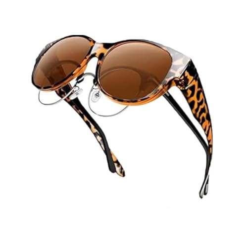 GDBTJIMH Polarisierte Cat-Eye-Sonnenbrille für Damen, UV400-Schutz, Überbrillen-Sonnenbrille für Damen und Herren von GDBTJIMH