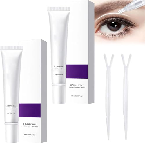 Langanhaltende, unsichtbare Augenlid-Formungscreme mit Y-förmigem Eyeliner-Stift. Wasserfest und leicht zu entfernen, schnelltrocknend. von GDBTJIMH