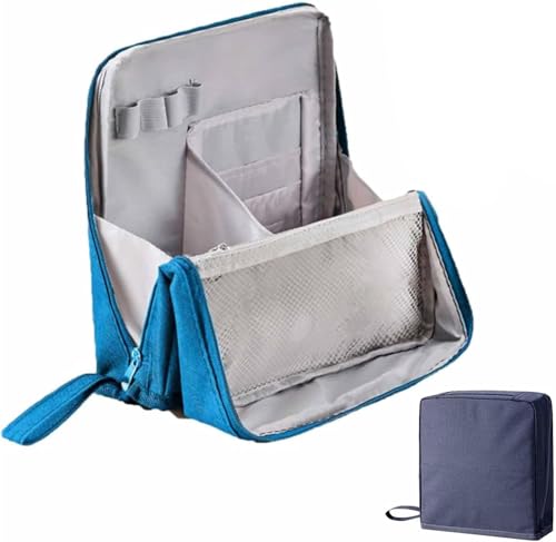 Stand-Make-up-Tasche, wasserdichter Make-up-Organizer mit Fächern, großes Fassungsvermögen, für unterwegs oder zu Hause Stand-Make-up-Tasche, wasserdichter Make-up-Organizer mit Fächern, großes Fassungsvermögen, für unterwegs oder zu Hause von GDBTJIMH