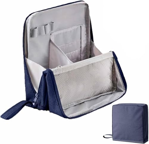 Stand-Make-up-Tasche, wasserdichter Make-up-Organizer mit Fächern, großes Fassungsvermögen, für unterwegs oder zu Hause Stand-Make-up-Tasche, wasserdichter Make-up-Organizer mit Fächern, großes Fassungsvermögen, für unterwegs oder zu Hause von GDBTJIMH