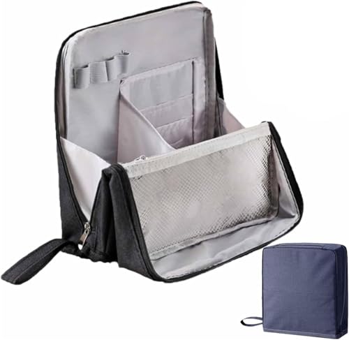Stand-Make-up-Tasche, wasserdichter Make-up-Organizer mit Fächern, großes Fassungsvermögen, für unterwegs oder zu Hause Stand-Make-up-Tasche, wasserdichter Make-up-Organizer mit Fächern, großes Fassungsvermögen, für unterwegs oder zu Hause von GDBTJIMH