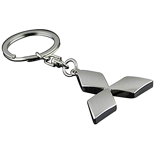 GDDCC Auto-Logo-Schlüsselanhänger Ringe für Damen und Herren, verchromte Schlüsselringe (passend für Mitsubishi) von GDDCC