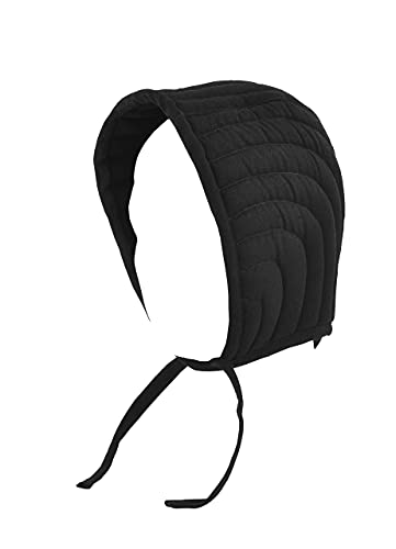 GDFB Get Dressed for Battle Gepolsterte Bundhaube Farbe: schwarz Mittelalter Reenactment LARP von GDFB