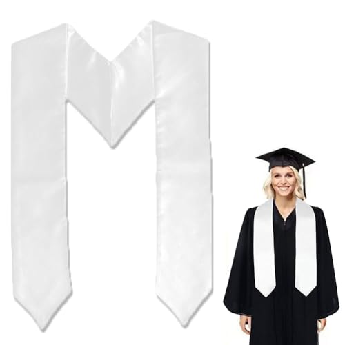 GDFJBG Ribbon Zeremonieller Schultergurt Graduierten,Versiegelstreifen Graduierten Schal Banden Graduierungssaison Schal Graduation Unisex Normal AbschlussStudent Sash Weiß GDFJBG Ribbon Zeremonieller Schultergurt Graduierten,Versiegelstreifen Graduierten Schal Banden Graduierungssaison Schal Graduation Unisex Normal AbschlussStudent Sash Weiß von GDFJBG