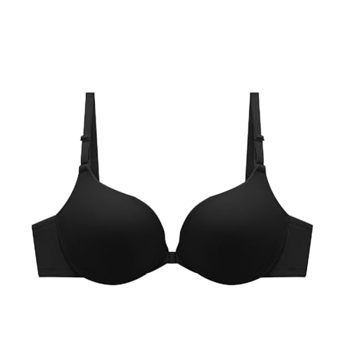 GDNIA Frontverschluss Racerback Push Up Deep V BH Nahtloser, weicher, komfortgepolsterter Bügel-Lift-up-BH von GDNIA