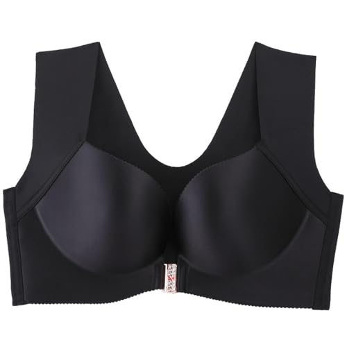 GDNIA T-Shirt-BH mit nahtlosem Frontverschluss für Damen, 5D-Formgebung U-Back Appeal BH mit Breiten Trägern von GDNIA