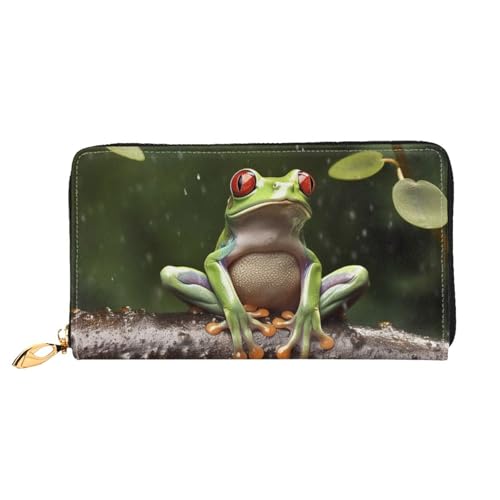 GDSHJKLW Damen-Geldbörse, Motiv: Friedensbaum, Frosch, Leder, Reißverschluss, wasserdicht, Kreditkartenetui mit Handyhalter, Reise-Münzgeldbörse GDSHJKLW Damen-Geldbörse, Motiv: Friedensbaum, Frosch, Leder, Reißverschluss, wasserdicht, Kreditkartenetui mit Handyhalter, Reise-Münzgeldbörse von GDSHJKLW