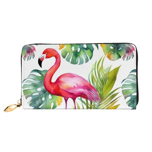 GDSHJKLW Damen-Geldbörse mit tropischem Aquarell-Ananas-Flamingo, Leder, Reißverschluss, wasserdicht, Kreditkartenetui mit Handyhalter, Reise-Münzgeldbörse GDSHJKLW Damen-Geldbörse mit tropischem Aquarell-Ananas-Flamingo, Leder, Reißverschluss, wasserdicht, Kreditkartenetui mit Handyhalter, Reise-Münzgeldbörse von GDSHJKLW