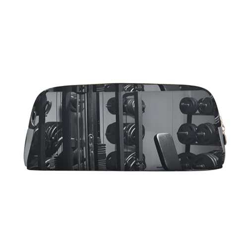 GDSHJKLW Federmäppchen aus Leder, großes Fassungsvermögen, Make-up-Tasche mit Reißverschluss, für Damen und Herren, Reise-Kulturbeutel, wasserdicht, Kosmetiktasche, weit geöffnetes Münzfach von GDSHJKLW