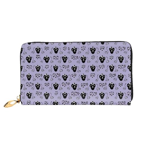 GDSHJKLW Haunted Mansion Damen-Geldbörse, Leder, Reißverschluss, wasserdicht, Kreditkartenetui mit Handyhalter, Reise-Münzgeldbörse von GDSHJKLW
