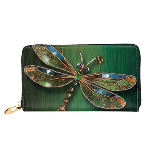 GDSHJKLW Jewel Libelle Damen-Geldbörse, Leder, Reißverschluss, Clutch, wasserdicht, Kreditkartenetui mit Handyhalter, Reise-Münzgeldbörse GDSHJKLW Jewel Libelle Damen-Geldbörse, Leder, Reißverschluss, Clutch, wasserdicht, Kreditkartenetui mit Handyhalter, Reise-Münzgeldbörse von GDSHJKLW