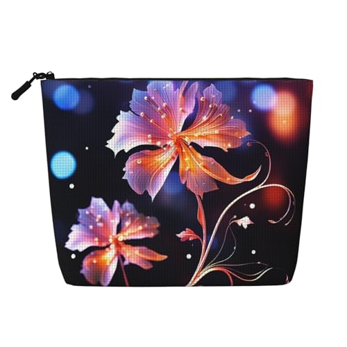 GDSHJKLW Make-up-Tasche aus Leinen für Damen, wasserdicht, Reise-Kosmetik-Organizer, leichter Reißverschluss, Reise-Kulturbeutel, Organizer, coole dekorative Blumen, Make-up-Pinsel GDSHJKLW Make-up-Tasche aus Leinen für Damen, wasserdicht, Reise-Kosmetik-Organizer, leichter Reißverschluss, Reise-Kulturbeutel, Organizer, coole dekorative Blumen, Make-up-Pinsel von GDSHJKLW