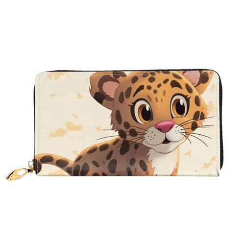 GDSHJKLW Niedliche Baby-Jaguar-Damengeldbörse, Leder, Reißverschluss, Clutch, wasserdicht, Kreditkartenetui mit Handyhalter, Reise-Münzgeldbörse GDSHJKLW Niedliche Baby-Jaguar-Damengeldbörse, Leder, Reißverschluss, Clutch, wasserdicht, Kreditkartenetui mit Handyhalter, Reise-Münzgeldbörse von GDSHJKLW
