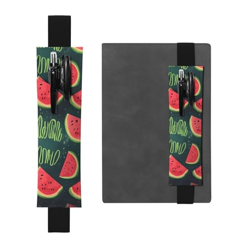 GDSHJKLW One In A Melon Elastisches Band Stifthalter Abnehmbare PU Leder Stifteetui Journal Bleistift Halter Federmäppchen Bürobedarf Geschenk für Hardcover Journals Notizbücher Planer von GDSHJKLW
