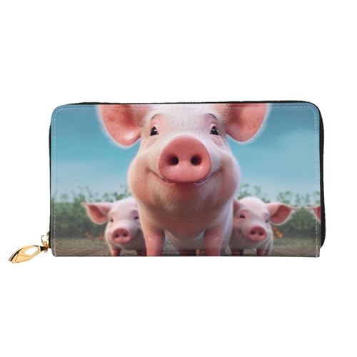 GDSHJKLW Smiling Women Wallets Leather Zip Around Clutch Purses Waterproof Credit Card Holder With Phone Holder Ladies Travel Coin Purse von GDSHJKLW