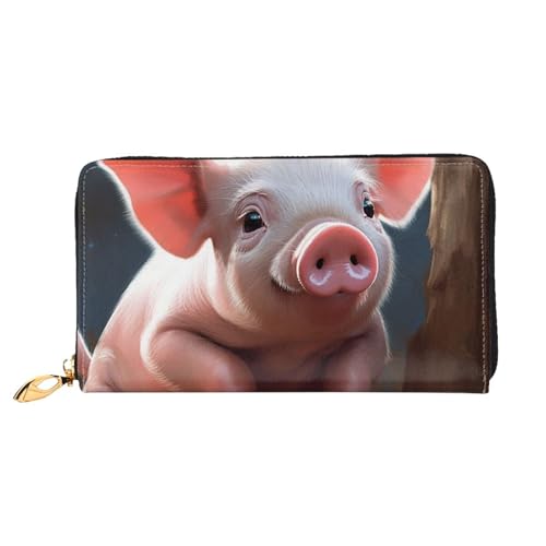 GDSHJKLW Smiling Women Wallets Leather Zip Around Clutch Purses Waterproof Credit Card Holder With Phone Holder Ladies Travel Coin Purse von GDSHJKLW