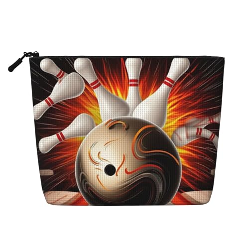 Gdshjklw Make-up-Tasche aus Leinen für Damen, wasserdicht, Reise-Kosmetik-Organizer, leichter Reißverschluss, Reise-Kulturbeutel, Organizer, Vintage-Sport, Bowlingball, Make-up-Pinsel Gdshjklw Make-up-Tasche aus Leinen für Damen, wasserdicht, Reise-Kosmetik-Organizer, leichter Reißverschluss, Reise-Kulturbeutel, Organizer, Vintage-Sport, Bowlingball, Make-up-Pinsel von GDSHJKLW