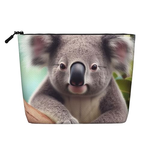Gdshjklw Make-up-Tasche aus Leinen für Damen, wasserdicht, Reise-Kosmetik-Organizer, leichter Reißverschluss, Reise-Kulturbeutel, Organizer, niedliche Koala-Make-up-Pinsel-Aufbewahrungstasche Gdshjklw Make-up-Tasche aus Leinen für Damen, wasserdicht, Reise-Kosmetik-Organizer, leichter Reißverschluss, Reise-Kulturbeutel, Organizer, niedliche Koala-Make-up-Pinsel-Aufbewahrungstasche von GDSHJKLW