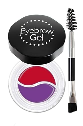 Augenbrauengel Set 2 In 1 Wasserfeste Augenbrauenfarbe Und Eyeliner Gel Zum FüLlen Und Formen Der Augenbrauen Mit Augenbrauenpinsel, Cosplay Stage Use Augenbrauenfarbe (7) von GDYS
