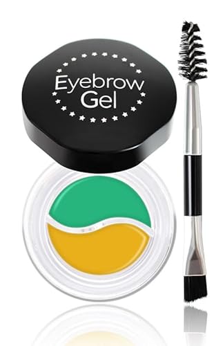 Augenbrauengel Set 2 In 1 Wasserfeste Augenbrauenfarbe Und Eyeliner Gel Zum FüLlen Und Formen Der Augenbrauen Mit Augenbrauenpinsel, Cosplay Stage Use Augenbrauenfarbe (9) von GDYS