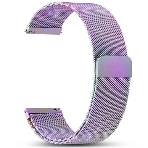 GEAK Metall-Uhrenarmbänder, kompatibel mit 18 mm, 20 mm, 22 mm, Schnellverschluss-Uhrenarmband, Edelstahl-Mesh-Armband, verstellbarer Magnetverschluss, Milanaise-Schlaufen-Ersatzarmband für Männer und GEAK Metall-Uhrenarmbänder, kompatibel mit 18 mm, 20 mm, 22 mm, Schnellverschluss-Uhrenarmband, Edelstahl-Mesh-Armband, verstellbarer Magnetverschluss, Milanaise-Schlaufen-Ersatzarmband für Männer und von GEAK