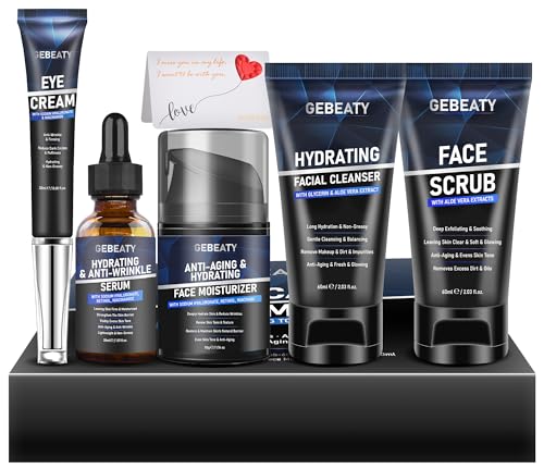"GEBEATY Hautpflegeset für Männer Tiefenfeuchtigkeit Feuchtigkeitspflegeset Anti-Aging Hautpflege Kit für Männer mit feinen Linien und Falten Pflegeset fa "GEBEATY Hautpflegeset für Männer Tiefenfeuchtigkeit Feuchtigkeitspflegeset Anti-Aging Hautpflege Kit für Männer mit feinen Linien und Falten Pflegeset fa von GEBEATY
