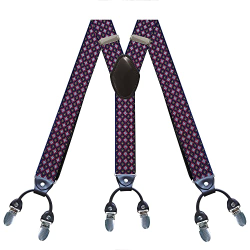 GEBONE Herren Hosenträger plus Y-Rücken Hosenträger für Männer 35 mm Farbe mit 6 starken Clips Heavy Duty Hosenträger Geschenkpaket DM-15, D, wide 3.5 cm GEBONE Herren Hosenträger plus Y-Rücken Hosenträger für Männer 35 mm Farbe mit 6 starken Clips Heavy Duty Hosenträger Geschenkpaket DM-15, D, wide 3.5 cm von GEBONE