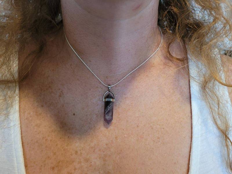 Bergkristall Heilstein Halskette Amethyst Lapis Rosenquarz Aventurin Opalit Verstellbar Unisex Free Uk Versand + Geschenktasche von GECKOSPIRITUS